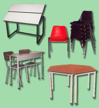 muebles escolares, sillas universitarias, pupitres, pizzarrones